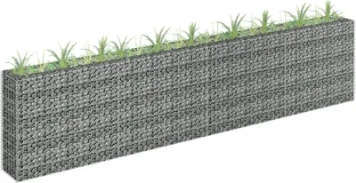Zdjęcie produktu dla Maison Exclusive - Podwyższona donica gabionowa, galwanizowana stal, 360x30x90 cm