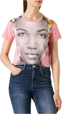 Produktbild von Desigual Damen Face Baumwoll-T-Shirt L