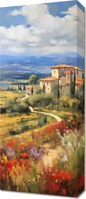 Zdjęcie produktu dla Obraz 30x70cm Toskańskie Poranne Widoki