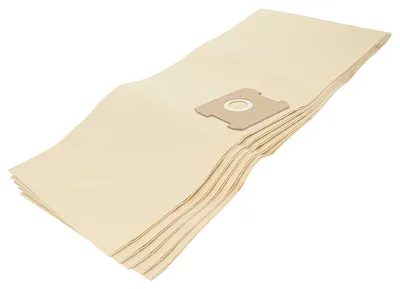 Produktbild von vhbw 5x Staubbeutel kompatibel mit Einhell TC-VC 1812 S, TC-VC 1815 S Staubsauger - 33cm x 24cm braun