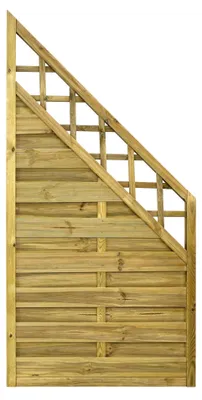 Produktbild von Ligna Gard Dichtzaun Lausanne gerade mit Rankgitter 90x180 cm Holzzaun Kiefer Kesseldruckimprägniert 44x44 mm Rahmen