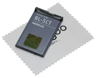 Produktbild von Akku für Nokia 5220 5630 6303 6730 3720 C3-01 C5-00 C6-01 mit mungoo Tuch