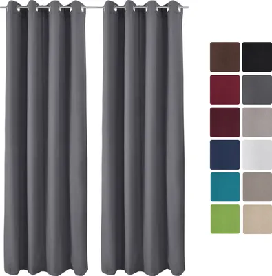 Produktbild von 2er Set Ösenschal Amelie Luna thermo 140x245 cm
