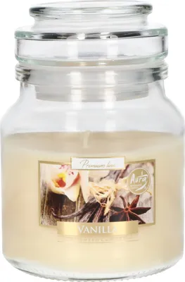 Zdjęcie produktu dla KOTARBAU® swieca zapachowa mala w szkle z pokrywka wanilia pomysl na prezent aromaterapia dekoracja swiece czas palenia do 28 godzin