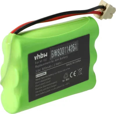 Produktbild von vhbw Akku kompatibel mit Maxuss M102, M-102 schnurlos Festnetz Telefon (800 mAh, 3,6 V, NiMH)