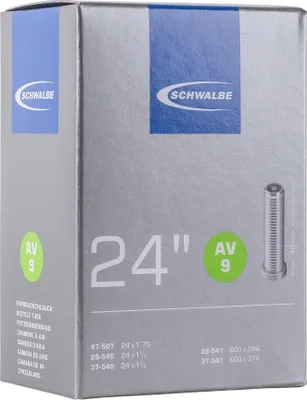 Produktbild von Schwalbe 10419310V, Schrader-Ventil, 24", 25,4 - 44,45 mm, 4 cm, Schwarz, Deutschland
