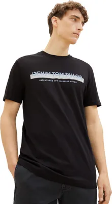 Produktbild von Tom Tailor T-Shirt Kurzarmshirt mit Rundhalsausschnitt und Logoprint