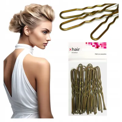 Produktbild von xhair Zarte Goldene Haarnadeln mit Kugel für Hochzeitsfrisuren