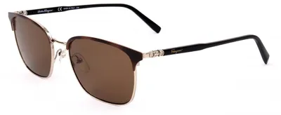 Produktbild von Ferragamo SF180S Havana/shiny gold 54/18/145 Herren Sonnenbrillen