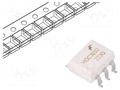 Produktbild von 1x Optotriac 5,3kV ohne Nullschaltung 6 MOC3052SM Opto-Triacs UAusg: 600V