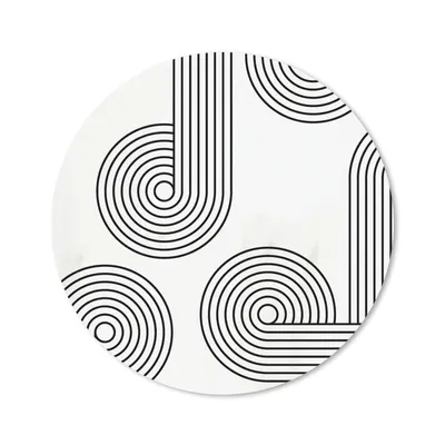 Produktbild von MuchoWow® Mauspad Mousepad Abstrakt - Linien - Schwarz - Grau 30x30 cm - Mousepads - Maus Mat - Pad - Mausunterlage - Tischunterlage - Schreibtischmatten