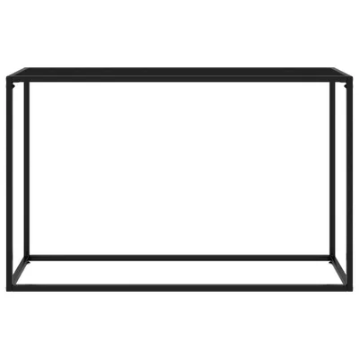 Immagine prodotto di Tavolo consolle nero 120x35x75 cm in vetro temperato