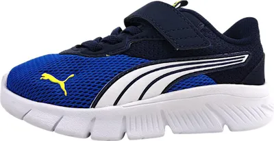 Image de Chaussures de sport Puma Flexfocus Modern AC+ pour enfants, chaussures de course, chaussures d'escalade, couleur bleue, pour le quotidien