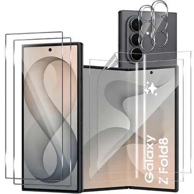 Produktbild von 6X Schutzglas für Samsung Galaxy Z Fold 8 Display Kamera Panzerfolie Screen 9H, KI-generiertes Bild