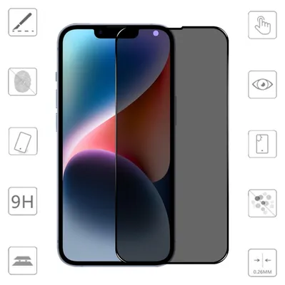 Obrázok produktu pre Ochranné sklo na displej Privacy pre Apple iPhone 17e / 16e, 2x H9 fólia proti špehovaniu