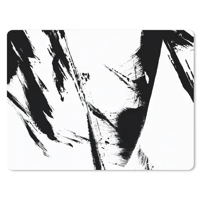 Produktbild von MuchoWow® Mauspad Mousepad Farbe - Schwarz - Abstrakt 23x19 cm - Mousepads - Maus Mat - Pad - Mausunterlage - Schreibtischunterlage - Mauspad