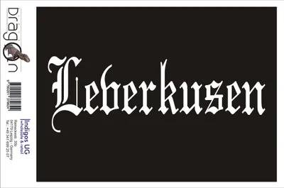 Produktbild von Aufkleber / Autoaufkleber - JDM / Die cut / Auto / OEM - Stadt Leverkusen - 200x70mm silber - Heckscheibe / Heckscheibenaufkleber