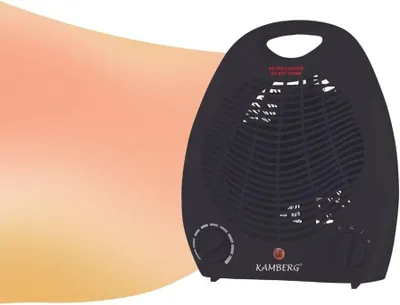 Immagine prodotto di Riscaldatore ventilato per bagno - Riscaldatore con ventilazione - Basso consumo energetico - Silenzioso - 2000 W - Nero