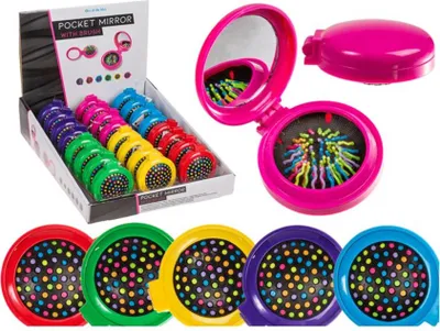 Obrázok produktu pre OOTB vreckové zrkadlo so štetcom Farby cca 7 cm