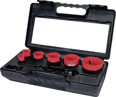 Produktbild von TERRAX by RUKO Bimetall-Lochsägensatz HSS in Kunststoffkoffer 8 tlg. - A106340