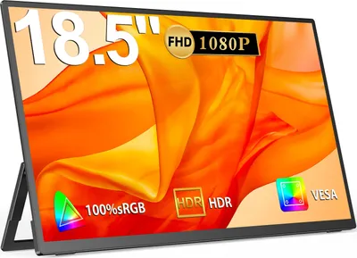 Zdjęcie produktu dla Przenośny monitor, ekran IPS 18,5", rozdzielczość 1080P, 18,5 1080P 120 Hz, złącze Eu