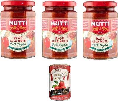 Produktbild von 3x Mutti MUTTI-GEMÜSE-SAUCE 280gr + Italian Gourmet pelati 400gr