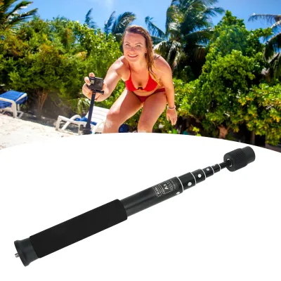 Immagine prodotto di Monopiede per fotocamera in 6 pezzi, bastone per selfie leggero e portatile per fotocamere e microfoni