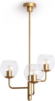 Produktbild von Pendelleuchte Metall und Glas Tribubble Gold