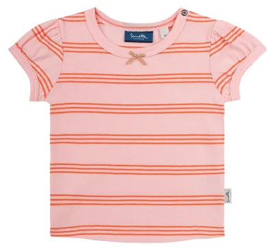 Produktbild von Sanetta Kidswear Mädchen T-Shirt rosa Ringel 68