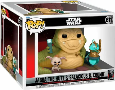 Produktbild von Star Wars - Jabba the Hutt & Salacious B. Crumb 611 - Funko Moments Pop!