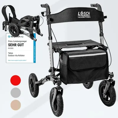 Produktbild von Lösch Reha Rollator TABAS Mobility AIR Silber