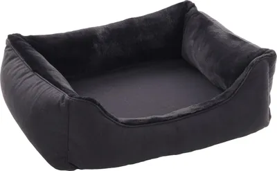 Produktbild von Flamingo Hundekorb Esmo rechteckig schwarz, Maße: 70 x 67 x 22 cm