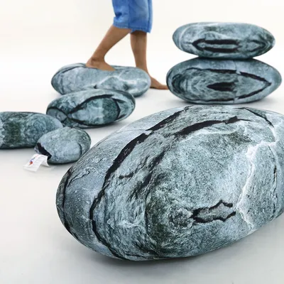 Immagine prodotto di Set di 7 cuscini da lancio con ciottoli Stone Rock