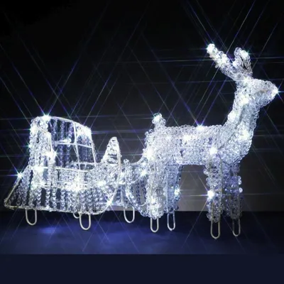 Produktbild von LED Rentier Pearl-Light 49 Dioden kaltweiß Innendekoration 013-60