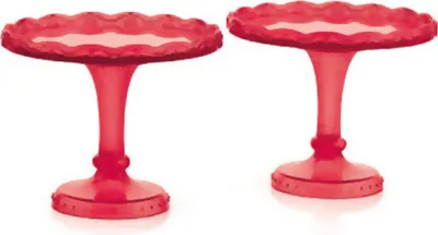 Produktbild von 2 kleine Cupcake Tortenständer, rot