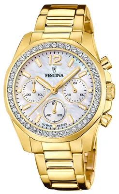 Produktbild von Festina Armbanduhr Damen Casual Edelstahl Uhr gold UF20609/1