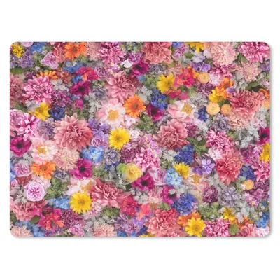 Produktbild von MuchoWow® Mauspad Mousepad Blumen - Farben - Collage 40x30 cm - Mousepads - Maus Mat - Pad - Mausunterlage - Anti Rutsch