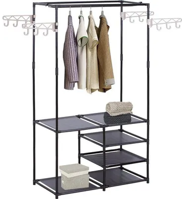 Zdjęcie produktu dla Szafa czarna 87 x 44 x 158 cm
