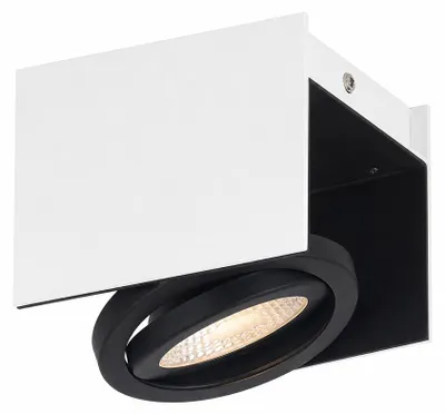 Productafbeelding van Eglo LED Deckenleuchte Strahler Vidago Weiß/Schwarz 5,4W 510lm warmweiß 3000K Dimmbar schwenkbar