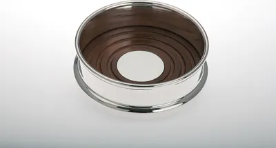 Produktbild von Flaschenständer Holz versilbert H 4,0cm  D 10,0cm