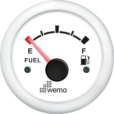 Produktbild von Kraftstoffstandsanzeige S5-A 240-30 Ohm weiß | WEMA 110326