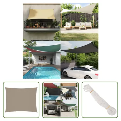 Produktbild von The Living Store Sonnensegel Oxford-Gewebe Rechteckig 6x8 m Taupe
