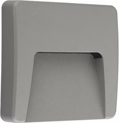 Produktbild von ACA LED-Außenwandleuchte, quadratisch, grau, 230 V AC, IP65, 3 W, 3000 K, 200 lm, RA80, SLIM42