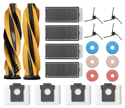 Produktbild von VERCO Ersatzteile für MOVA MOBIUS 60 Zubehör Ersatz Bürsten Set HEPA Filter Staub Beutel Wisch Mopp Seitenbürste