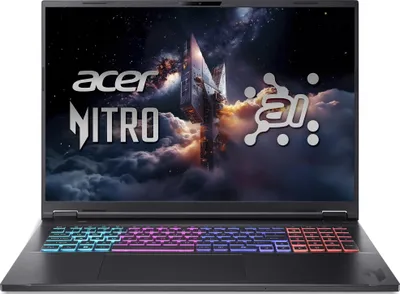 Obrázok produktu pre Acer Nitro 18 AI AMD AN18-61-R952, AMD Ryzen AI 9, 3,3 GHz, 45,7 cm (18"), 2560 x 1600 px, 32 GB, 2 TB