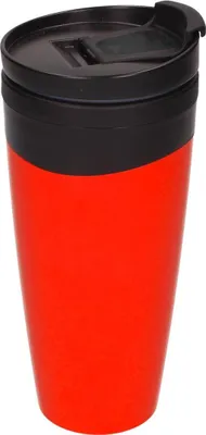 Immagine prodotto di Tazza isolata "Gusto" 350 ml -  Germany Tazza termica da viaggio in plastica a doppia parete - Tazza da caffè riutilizzabile senza BPA con coperchio - Trasparente