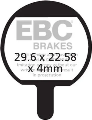 Zdjęcie produktu dla CFA421HH - Klocki hamulcowe rowerowe (spiekane) EBC Brakes