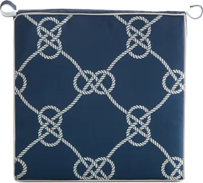 Image de Siège de chaise de jardin MARINE bleu 42x42x4 cm Mybesthome