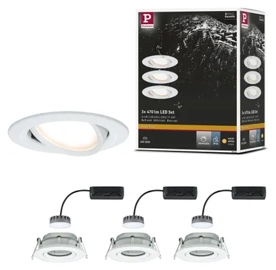 Zdjęcie produktu dla Paulmann Lampa wpuszczana LED Nova Plus zestaw podstawowy obrotowy