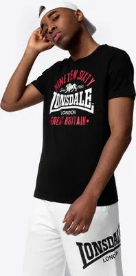 Image de T-shirt homme coupe regular KILCHOAN Black/Red/White L Lonsdale